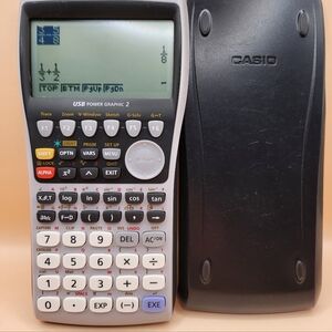 Casio FX-9860GII Graphing Calculator Calculator w/Cover TESTED